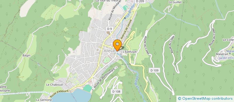 localisation de l'entreprise SCI DU BOIS DE L'AYAT  ALLEVARD