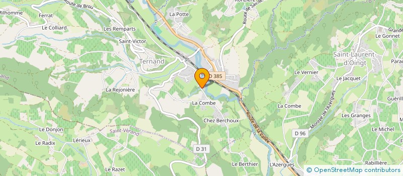 localisation de l'entreprise SCI DU BOIS DE L HERSE  TERNAND