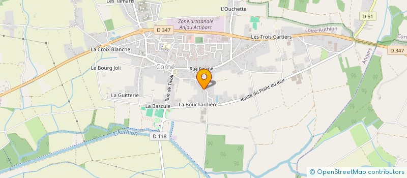 localisation de l'entreprise SCI DU BOIS DE L'ORMEAU  LOIRE-AUTHION