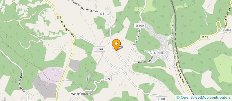 localisation de l'entreprise SCI DU BOIS DE LA FON  THEDIRAC