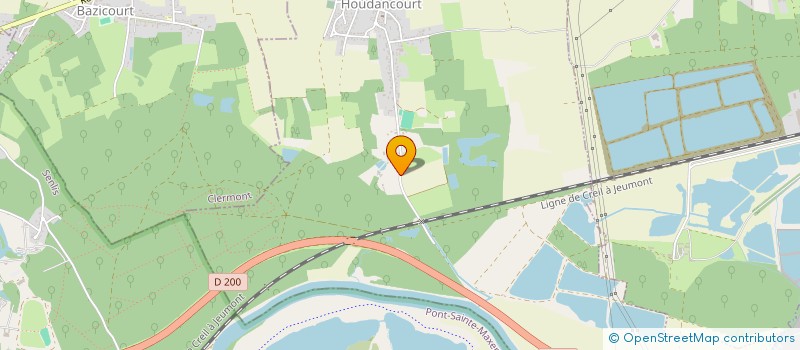 localisation de l'entreprise SCI DU BOIS DE LA GARENNE  HOUDANCOURT