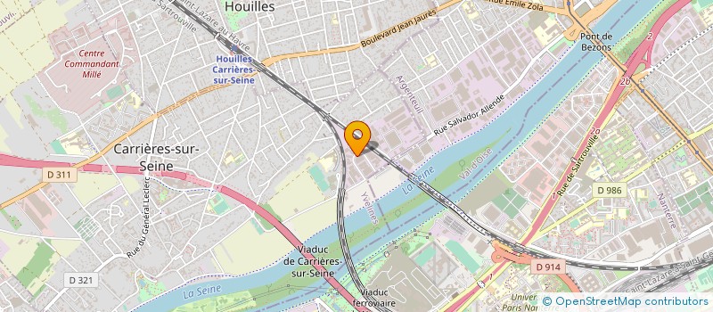 localisation de l'entreprise SCI DU BOIS DE LA ROCHE à CARRIERES-SUR-SEINE