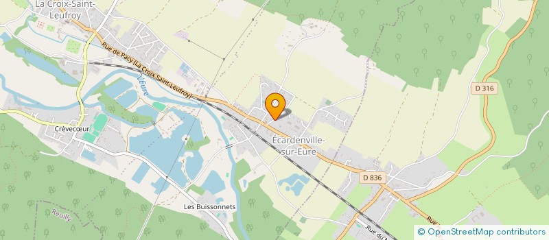 localisation de l'entreprise SCI DU BOIS DE LA VIGNE  CLEF VALLEE D'EURE