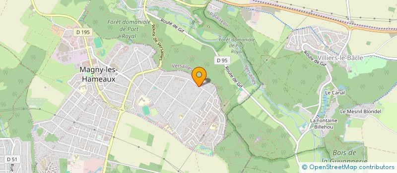 localisation de l'entreprise SCI DU BOIS DE MAGNY 78  MAGNY-LES-HAMEAUX