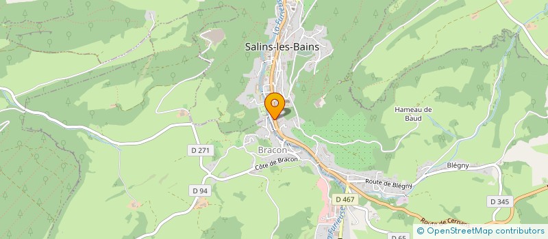 localisation de l'entreprise SCI DU BOIS DE MONT  SALINS-LES-BAINS