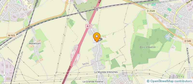 localisation de l'entreprise SCI DU BOIS DE QUAT'SOUS  SECLIN