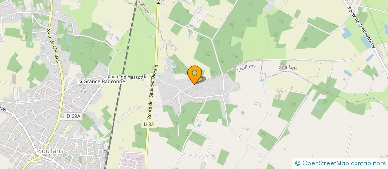 localisation de l'entreprise SCI DU BOIS DE ROCHEVILLE à SOULLANS