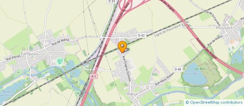 localisation de l'entreprise SCI DU BOIS DE SAINT HILAIRE  RUX