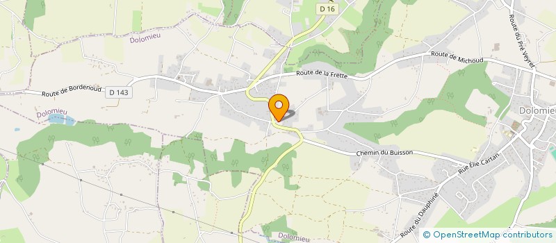 localisation de l'entreprise SCI DU BOIS DE SAINT-PIERRE  DOLOMIEU