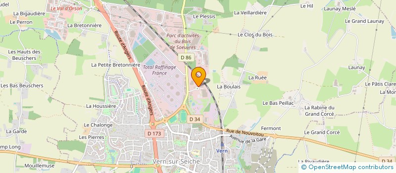 localisation de l'entreprise SCI DU BOIS DE SOEUVRES  VERN-SUR-SEICHE