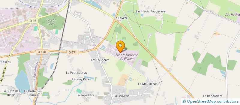 localisation de l'entreprise SCI DU BOIS DE TUGNY  CHATEAUBRIANT