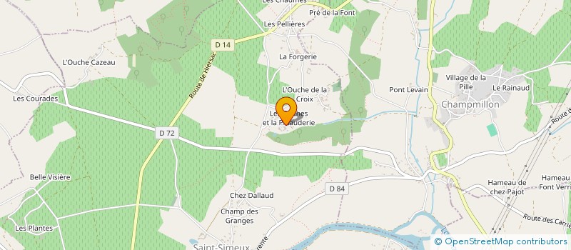 localisation de l'entreprise SCI DU BOIS DE VOT  MOSNAC-SAINT-SIMEUX