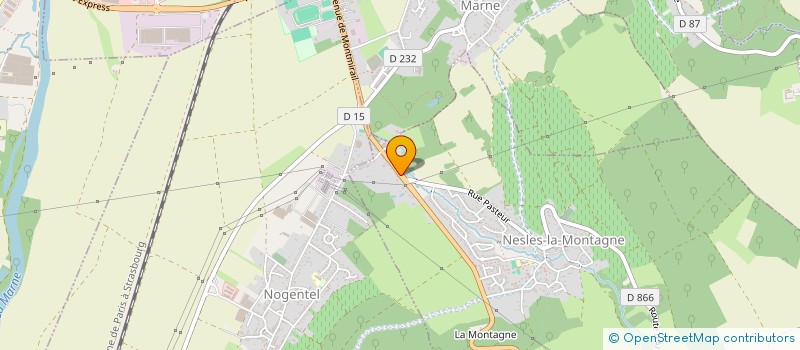localisation de l'entreprise SCI DU BOIS DES AULNES  NESLES-LA-MONTAGNE