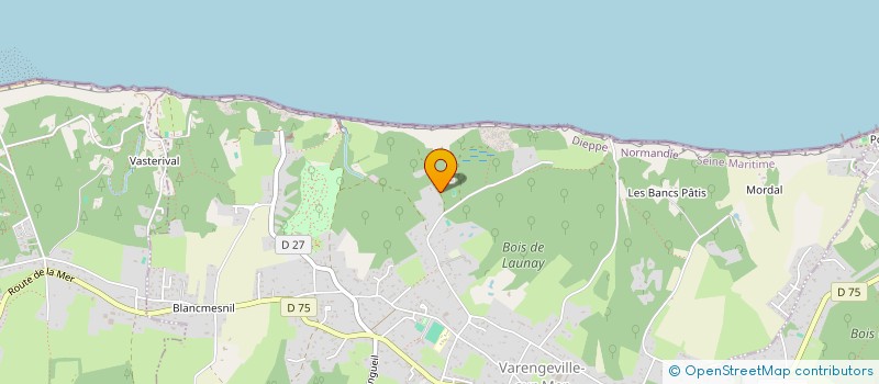 localisation de l'entreprise SCI DU BOIS DES COMMUNES  VARENGEVILLE-SUR-MER