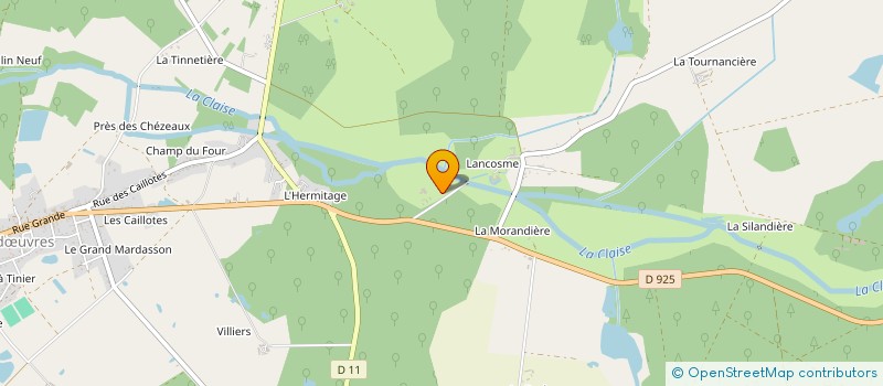 localisation de l'entreprise SCI DU BOIS DES DAMES à VENDŒUVRES