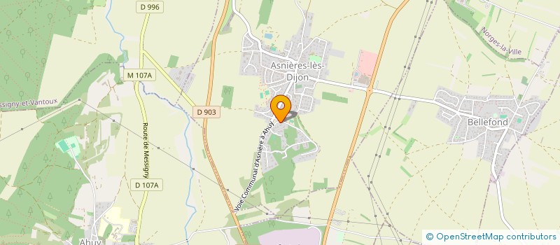 localisation de l'entreprise SCI DU BOIS DES FEES  ASNIERES-LES-DIJON