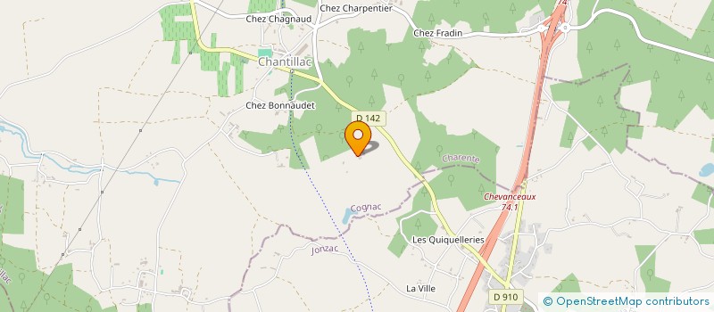 localisation de l'entreprise SCI DU BOIS DES GRANGES à CHANTILLAC