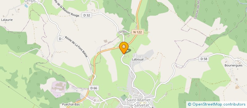 localisation de l'entreprise SCI DU BOIS DES PLACES à SAINT-MAMET-LA-SALVETAT