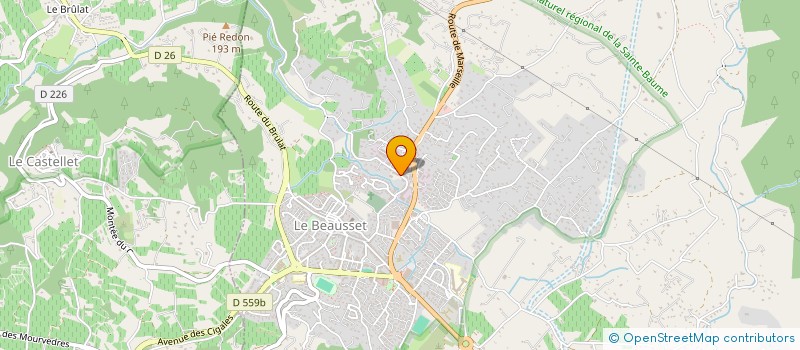 localisation de l'entreprise SCI DU BOIS DES RIVES  LE BEAUSSET