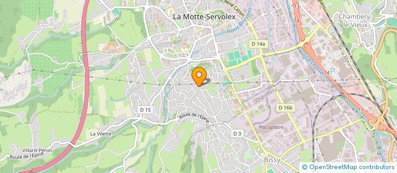 localisation de l'entreprise SCI DU BOIS DES ROUSSES  LA MOTTE-SERVOLEX