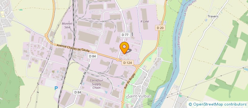 localisation de l'entreprise SCI DU BOIS DES TERRES  SAINT-VULBAS