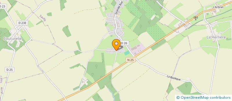 localisation de l'entreprise SCI DU BOIS DES VIGNES  SAULTY