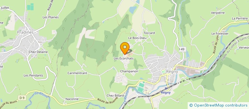 localisation de l'entreprise SCI DU BOIS DIEU  REGNY
