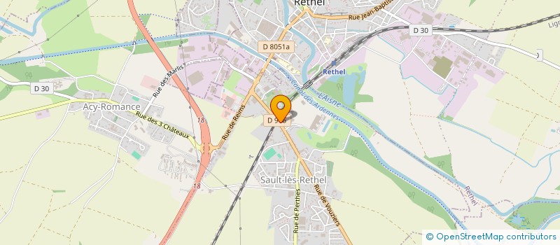 localisation de l'entreprise SCI DU BOIS DU BUS  SAULT-LES-RETHEL