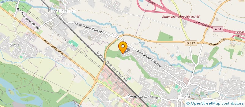 localisation de l'entreprise SCI DU BOIS DU LOU  LESCAR