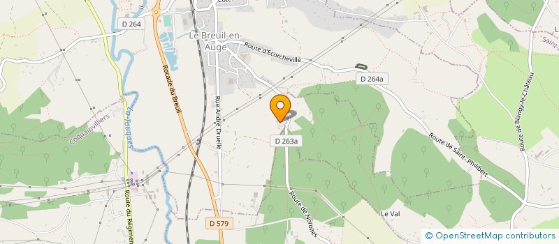 localisation de l'entreprise SCI DU BOIS DU MIEUX  LE BREUIL-EN-AUGE