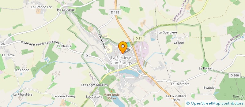 localisation de l'entreprise SCI DU BOIS DU VAL à LA FERRIERE-AUX-ETANGS