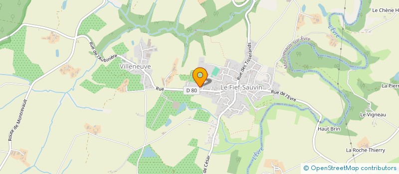 localisation de l'entreprise SCI DU BOIS DU VAUJOU à MAUGES-SUR-LOIRE