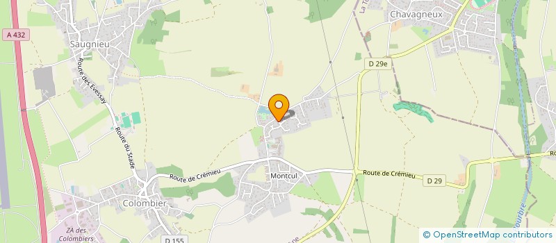 localisation de l'entreprise SCI DU BOIS FLEURI  COLOMBIER-SAUGNIEU