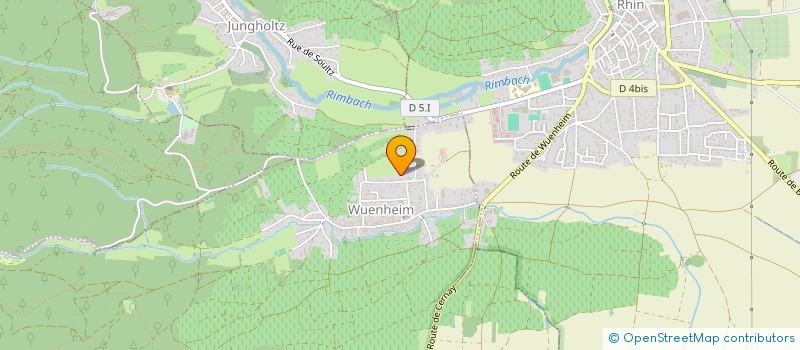 localisation de l'entreprise SCI DU BOIS FLEURI  WUENHEIM