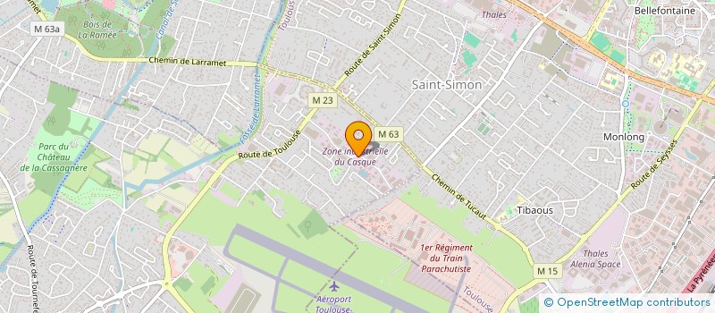 localisation de l'entreprise SCI DU BOIS FLEURY  CUGNAUX