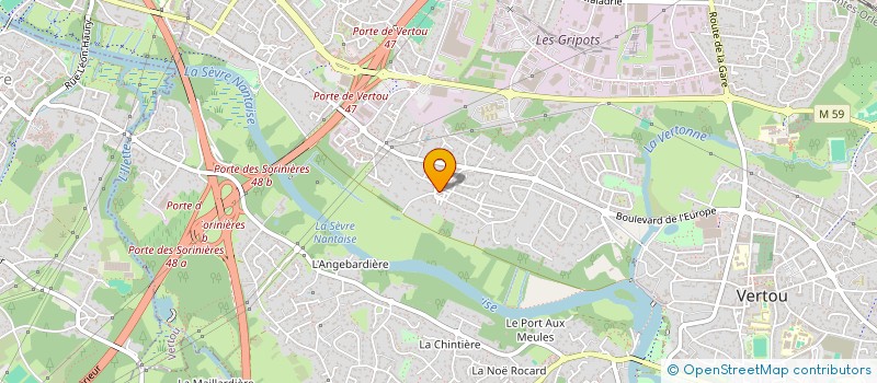 localisation de l'entreprise SCI DU BOIS-GRIM  VERTOU