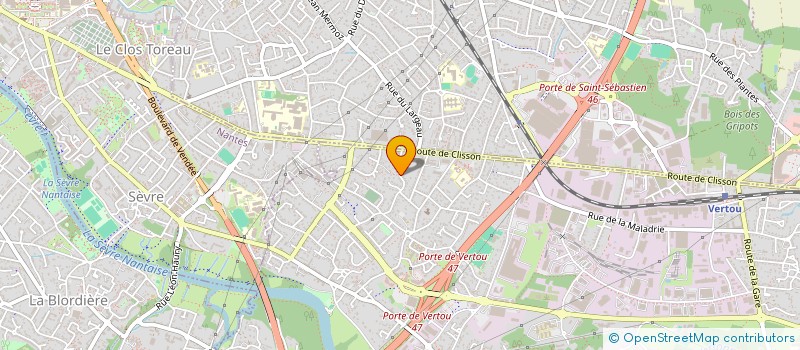 localisation de l'entreprise SCI DU BOIS HARDY  VERTOU