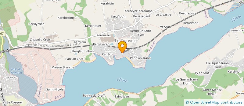 localisation de l'entreprise SCI DU BOIS JOLI  GUIPAVAS