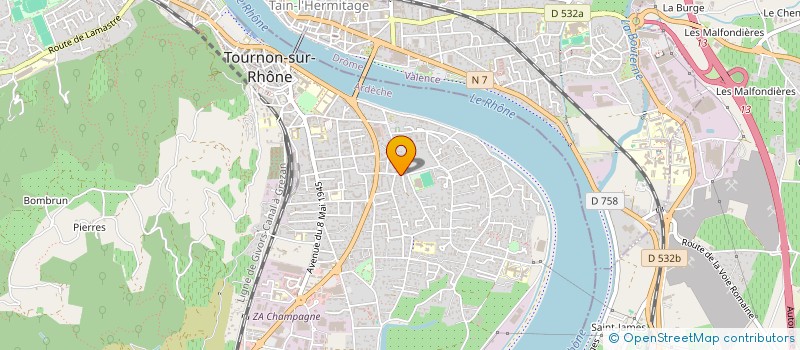 localisation de l'entreprise SCI DU BOIS JOLI à TOURNON-SUR-RHONE
