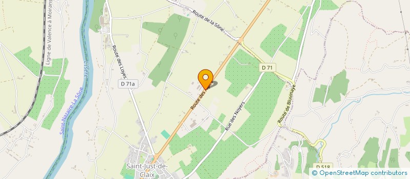 localisation de l'entreprise SCI DU BOIS JOLY  SAINT-JUST-DE-CLAIX