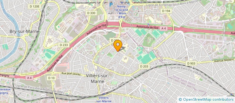 localisation de l'entreprise SCI DU BOIS JOLY  VILLIERS-SUR-MARNE