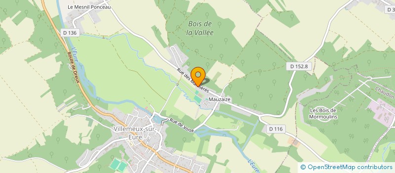 localisation de l'entreprise SCI DU BOIS LAINE à VILLEMEUX-SUR-EURE