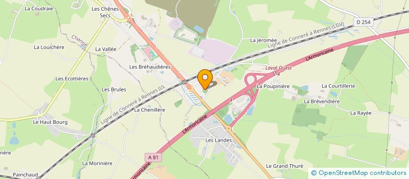 localisation de l'entreprise SCI DU BOIS LAUNAY  CHANGE