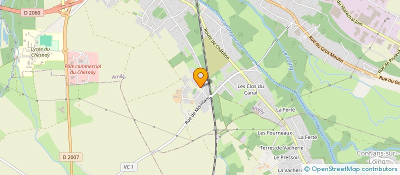 localisation de l'entreprise SCI DU BOIS LORRAIN à AMILLY