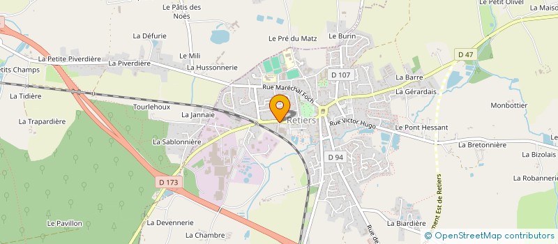 localisation de l'entreprise SCI DU BOIS MACE  RETIERS