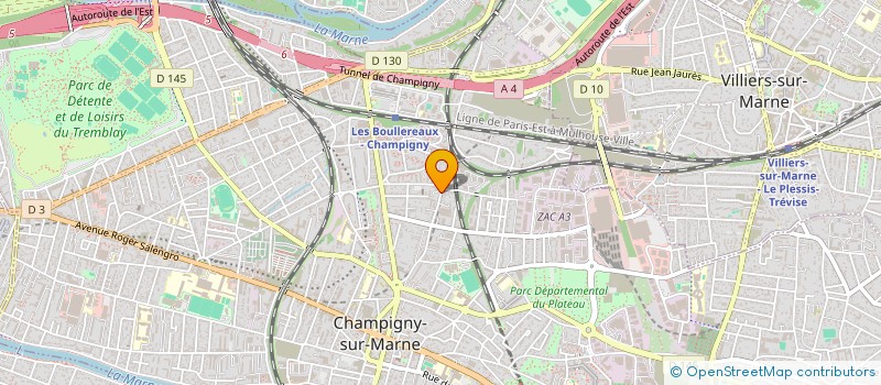 localisation de l'entreprise SCI DU BOIS MAUCLAIR à CHAMPIGNY-SUR-MARNE