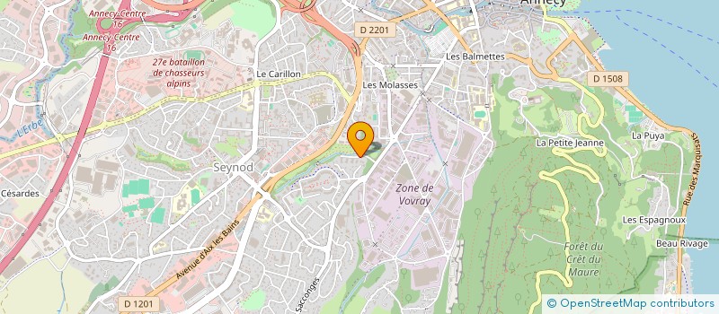 localisation de l'entreprise SCI DU BOIS MILLIET à ANNECY