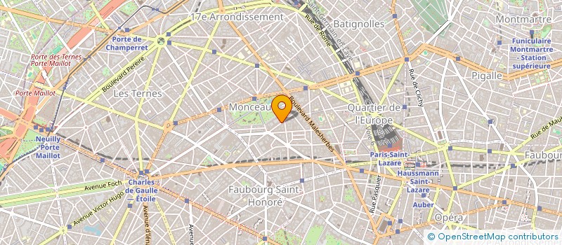 localisation de l'entreprise SCI DU BOIS MONCEAU  PARIS