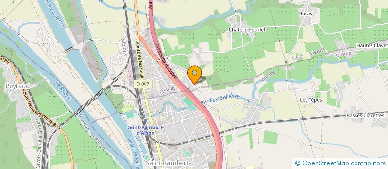 localisation de l'entreprise SCI DU BOIS MORLIET  CHANAS