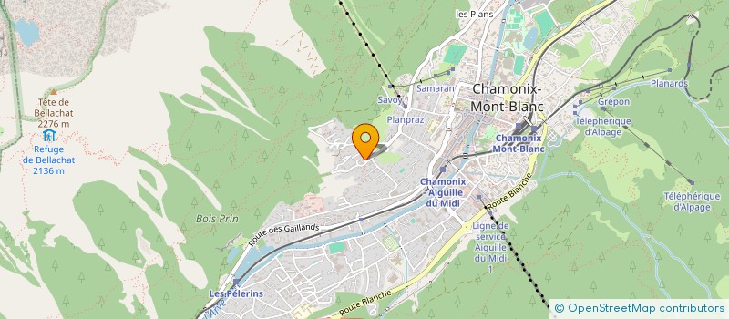 localisation de l'entreprise SCI DU BOIS PRIN à CHAMONIX-MONT-BLANC